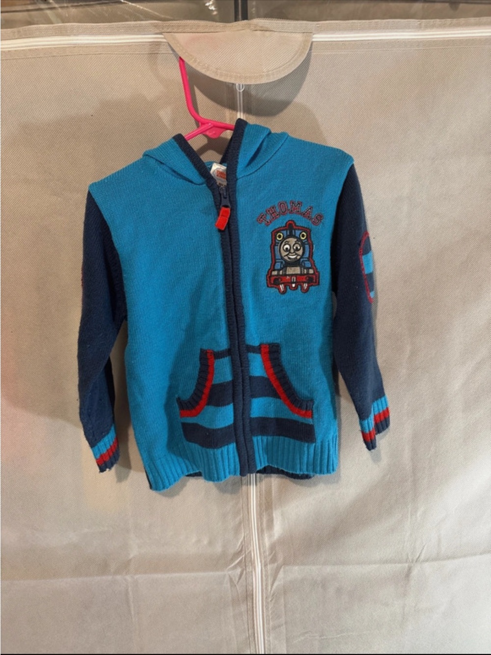 Vintage 2010 Thomas&friends zip up sweater 3/4t